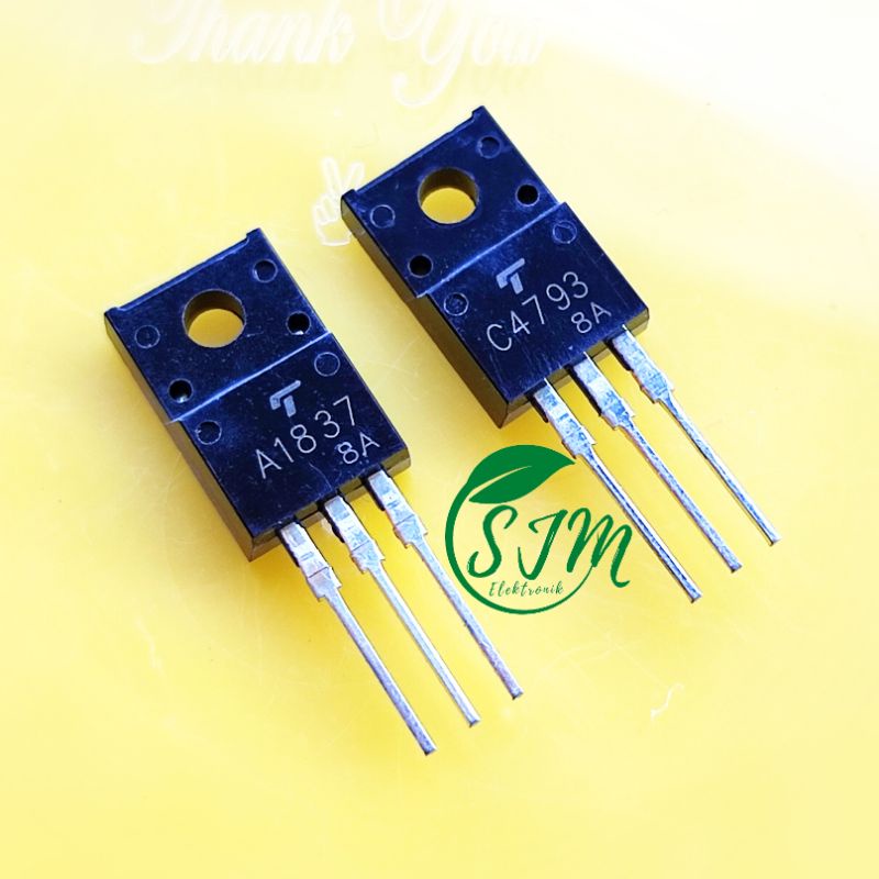 Jual (1 Set) TRANSISTOR A1837 C4793 2SA1837 2SC4793 (SATU SET) TOSHIBA ...