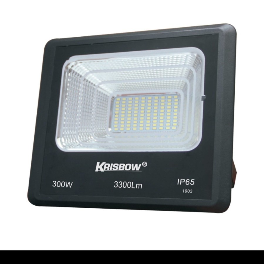 Jual Krisbow Lampu Sorot Solar 300w 3000 Lumens Dengan Remote Hitam