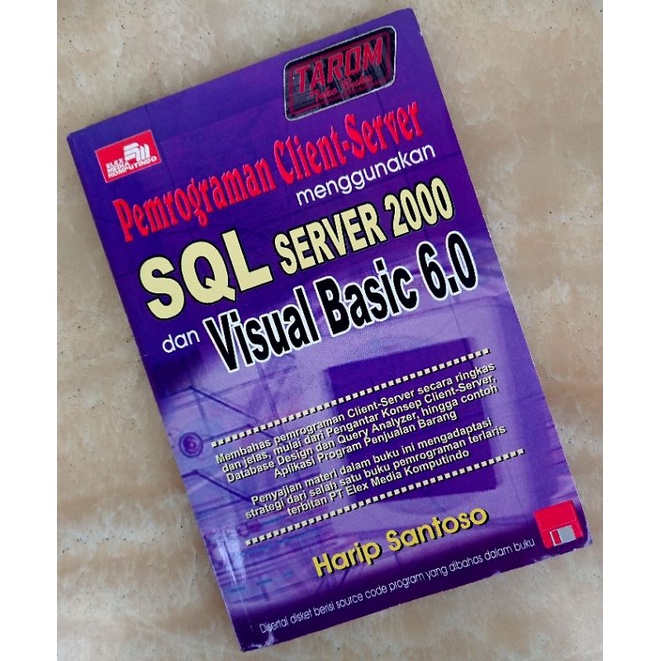 Jual PEMROGRAMAN CLIENT - SERVER Menggunakan SQL Server 2000 dan Visual ...