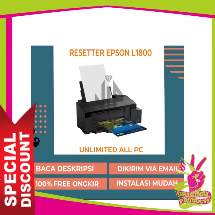 Jual PROMO PROGRAM RESETTER EPSON L1800 A3 ADJUSMENT WASTE INK PAD