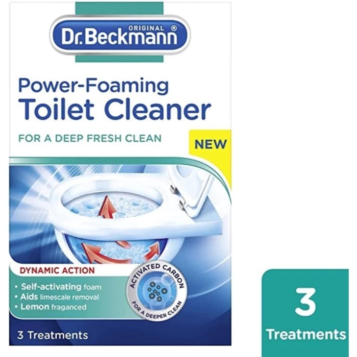 Jual DR BECKMANN POWER FOAMING TOILET CLEANER 3x100 GR Shopee Indonesia