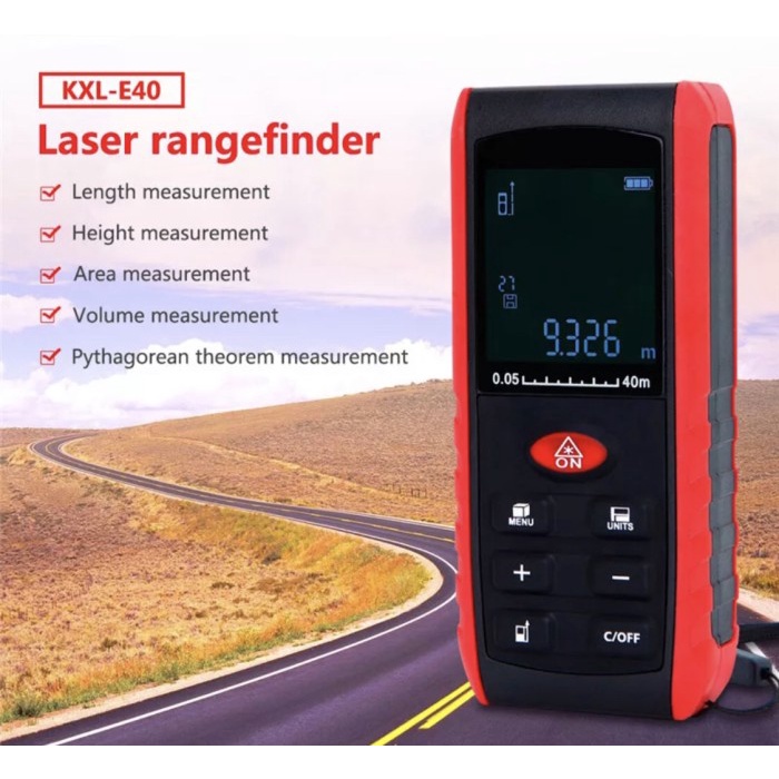 Jual [Original] Digital Handheld 40M Laser Distance Meter Rangefinder ...