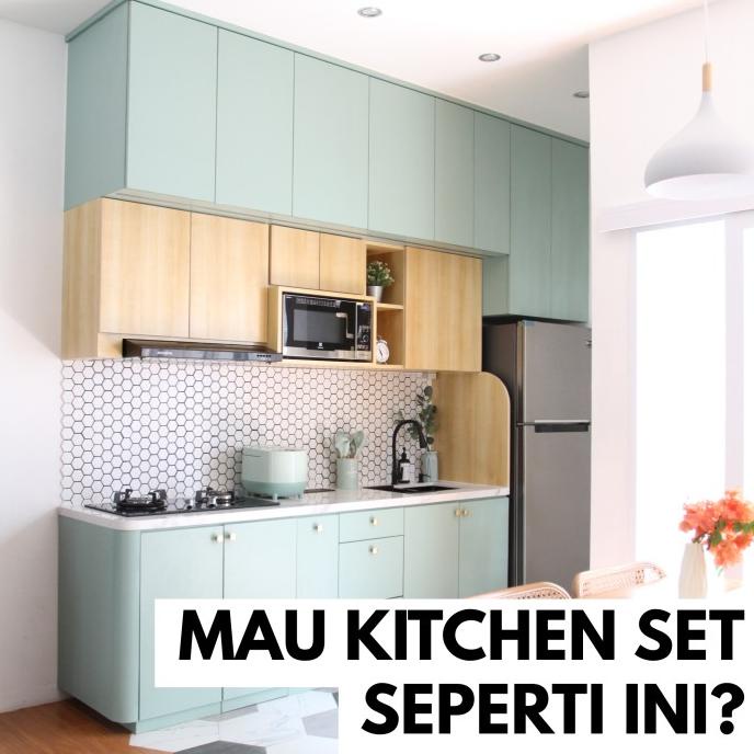 Jual KITCHEN SET MINIMALIS MODERN MULTIPLEX CUSTOM | Shopee Indonesia