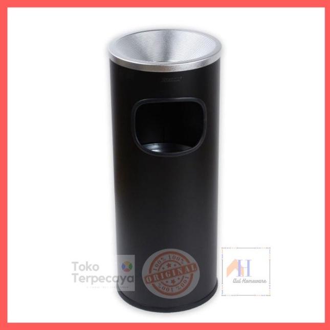 Jual Tempat Sampah Stainless Dengan Asbak Krisbow 32 Ltr Shopee Indonesia 8966