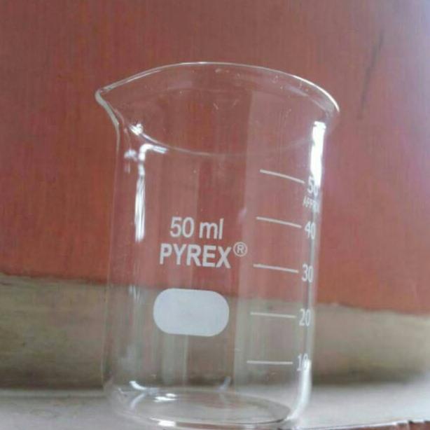 Jual Recomend Beaker glass pyrex 50 ml tahan panas low form gelas piala ...
