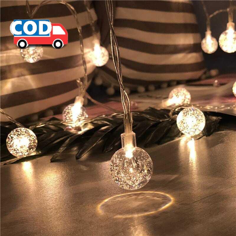 Jual Lampu Hias Kamar Tidur Aesthetic String Lights LED 5M Cherry Ball ...