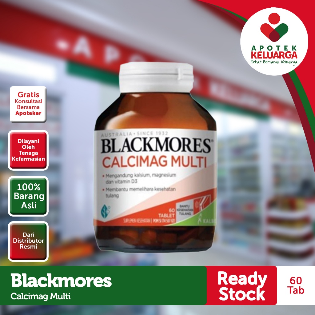 Jual Blackmores Calcimag Multi Isi 60 Tablet Suplemen Yang Mengandung