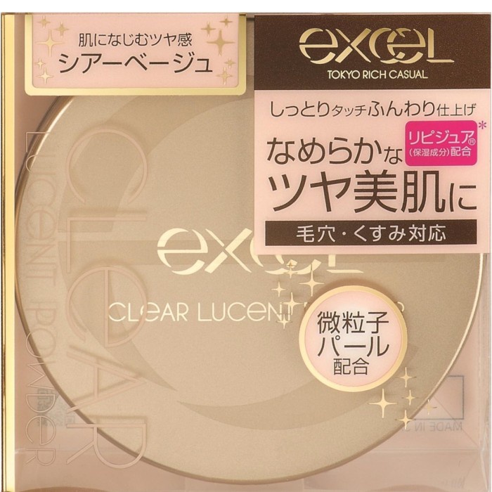 Jual Excel Clear Lucent Powder CP3 Sheer Beige Face Powder Japan -72n ...