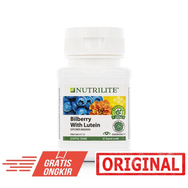 Jual Original Amway Nutrilite Bilberry with Lutein 62 softgel Shopee