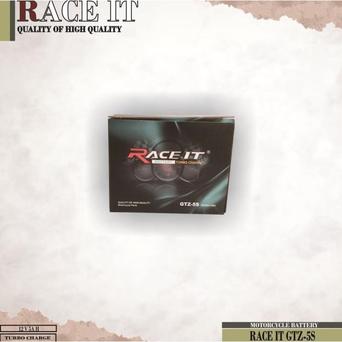Jual Harga Miring Raceit Aki Full Kering 12V 5Ah Gtz-5S Battery Turbo