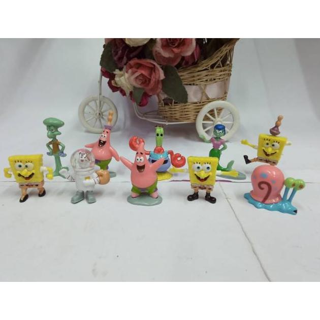 Jual Promo Figure Set 12 8 6 Spongebob Squarepants Patrick Squidward Sandy Mr Crab Gary