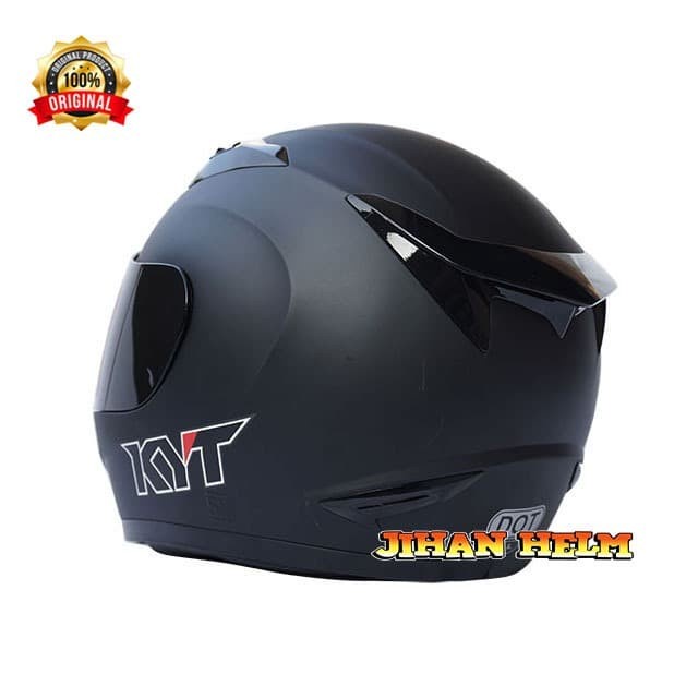 Jual Helm / Helm Kyt / Helm Kyt Full Face R10 Black Doff Original Shopee Indonesia