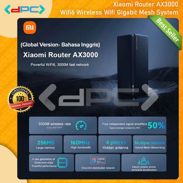 Jual Xiaomi Router AX3000 Wifi6 Wireless Wifi Gigabit Mesh System ...