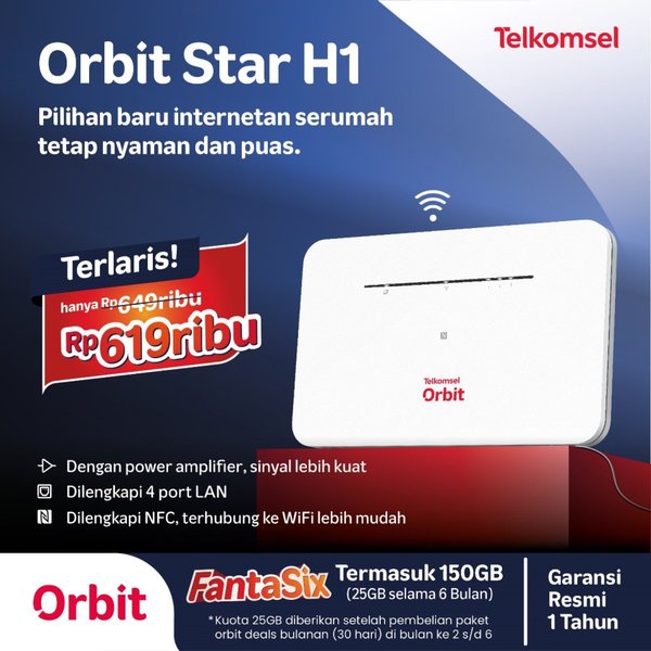 Jual Huawei B311 Orbit Star Modem Router Wifi Telkomsel Free 50Gb ...