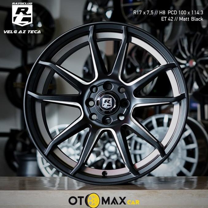 Jual Velg Mobil RH Azteca Ring 17 Matt Black,Machine Milling | Shopee ...