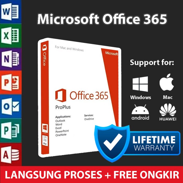 Jual Microsoft Office 365 Resmi Original 1 User 5 Device | Shopee Indonesia