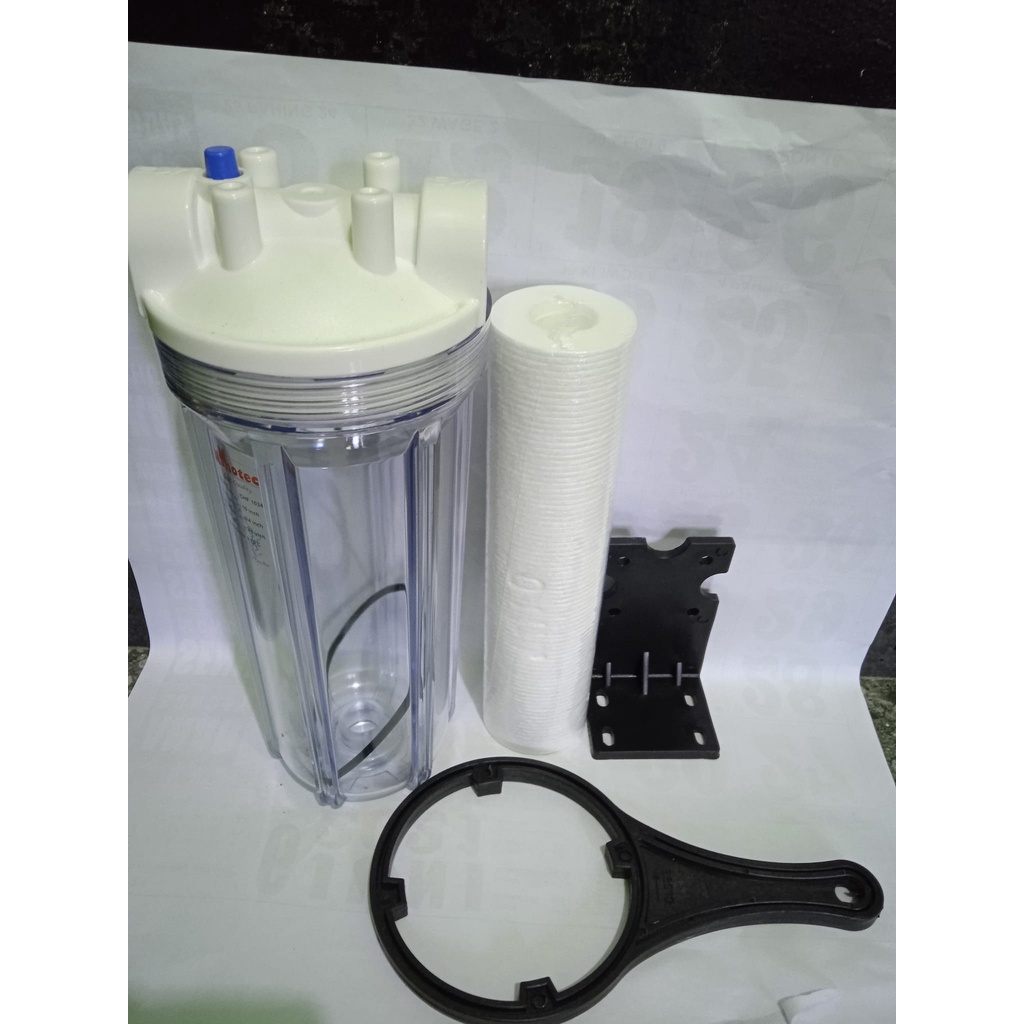 Jual filter air nano tech 1 tabung plus busa ukuran 10 inch Shopee