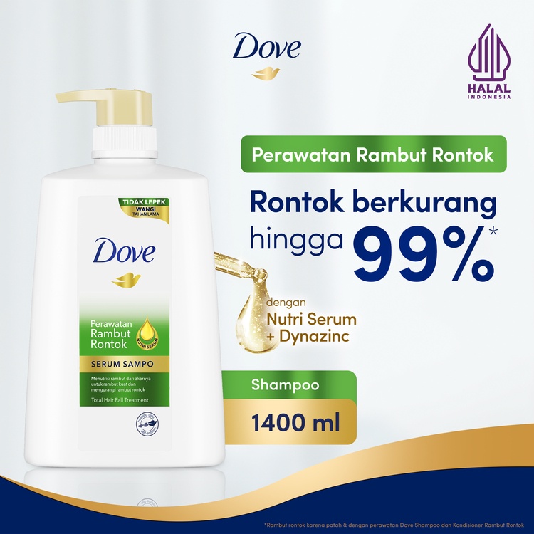 Jual Dove Shampoo Perawatan Rambut Rontok berkurang 99 dengan Nutri