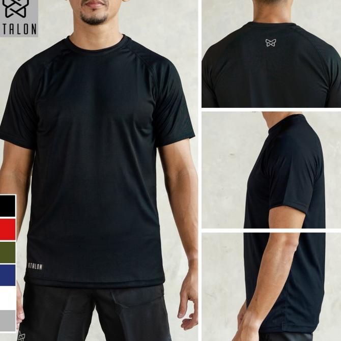 Jual Baju Olahraga Lari Gym Fitness - Atalon Solid Short Sleeve ...