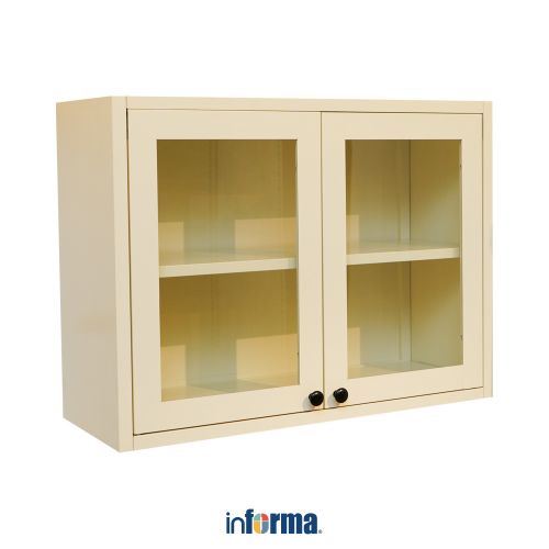 Jual Informa Scott Kabinet Dinding Dapur Dengan Pintu Kaca Putih Wall Kitchen Cabinet Lemari