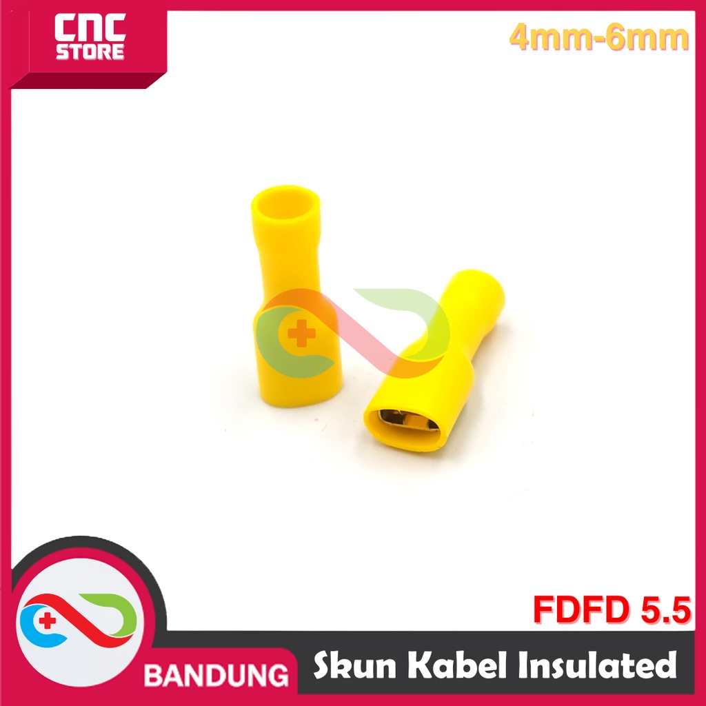 Jual SKUN KABEL FULLY VINYL FEMALE INSULATED FDFD 5.5 Kabel 4mm-6mm ...