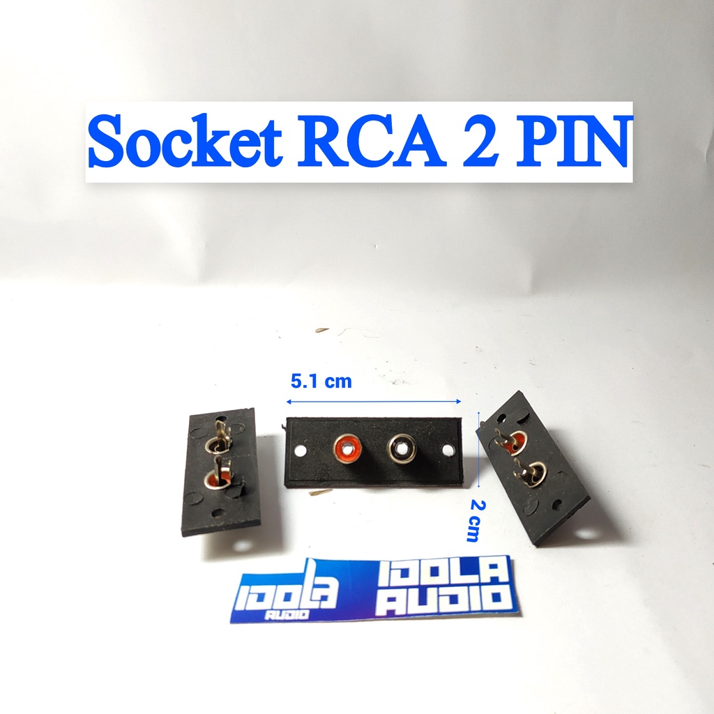 Jual Socket RCA 2 PIN | Soket / Lubang RCA Segi Panjang 2 Pin YM 582 ...