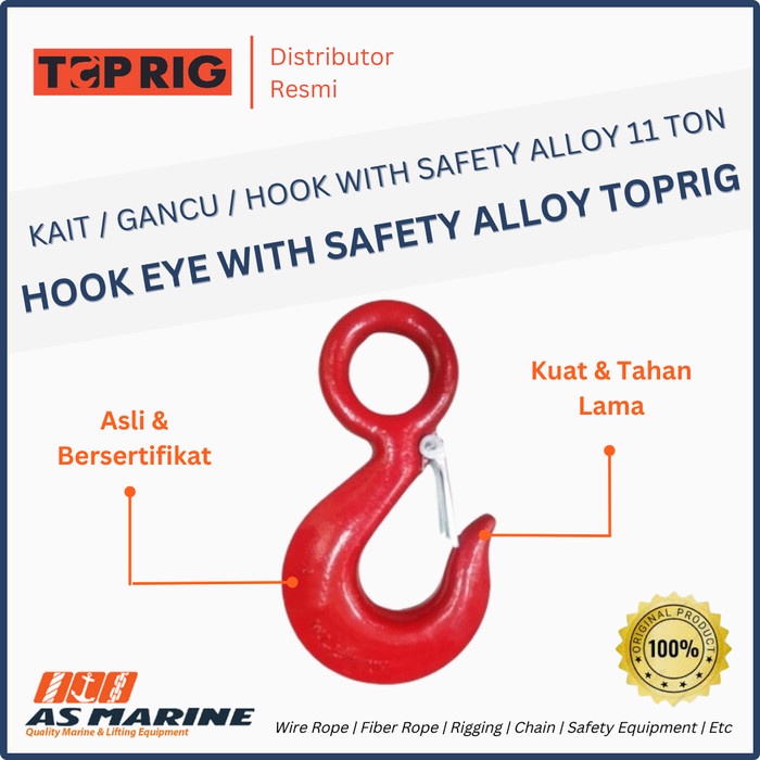 Jual [Ori] Hook / Kait / Gancu Eye With Safety Alloy 11 Ton Toprig ...