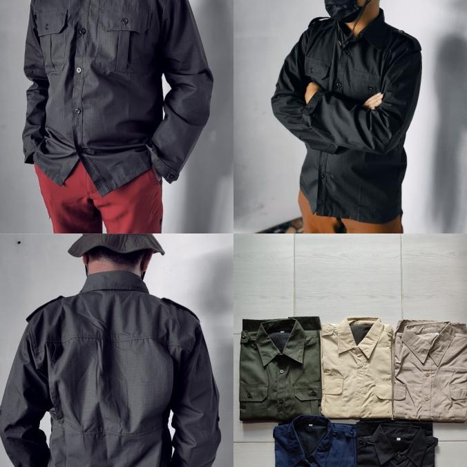 Jual Kemeja Pria Lapangan Big Size Jumbo Kantoran Hem Outdoor Baju Pdl ...