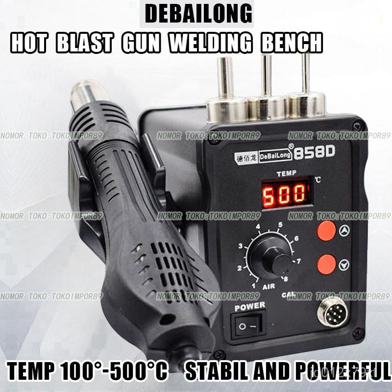 Jual Solder Uap Blower Quick Hot Air Solder Blower 858 Station Solder
