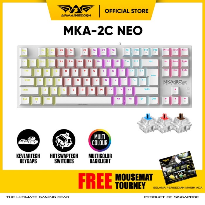Jual Armaggeddon Mechanical Gaming Keyboard MKA 2C | Shopee Indonesia