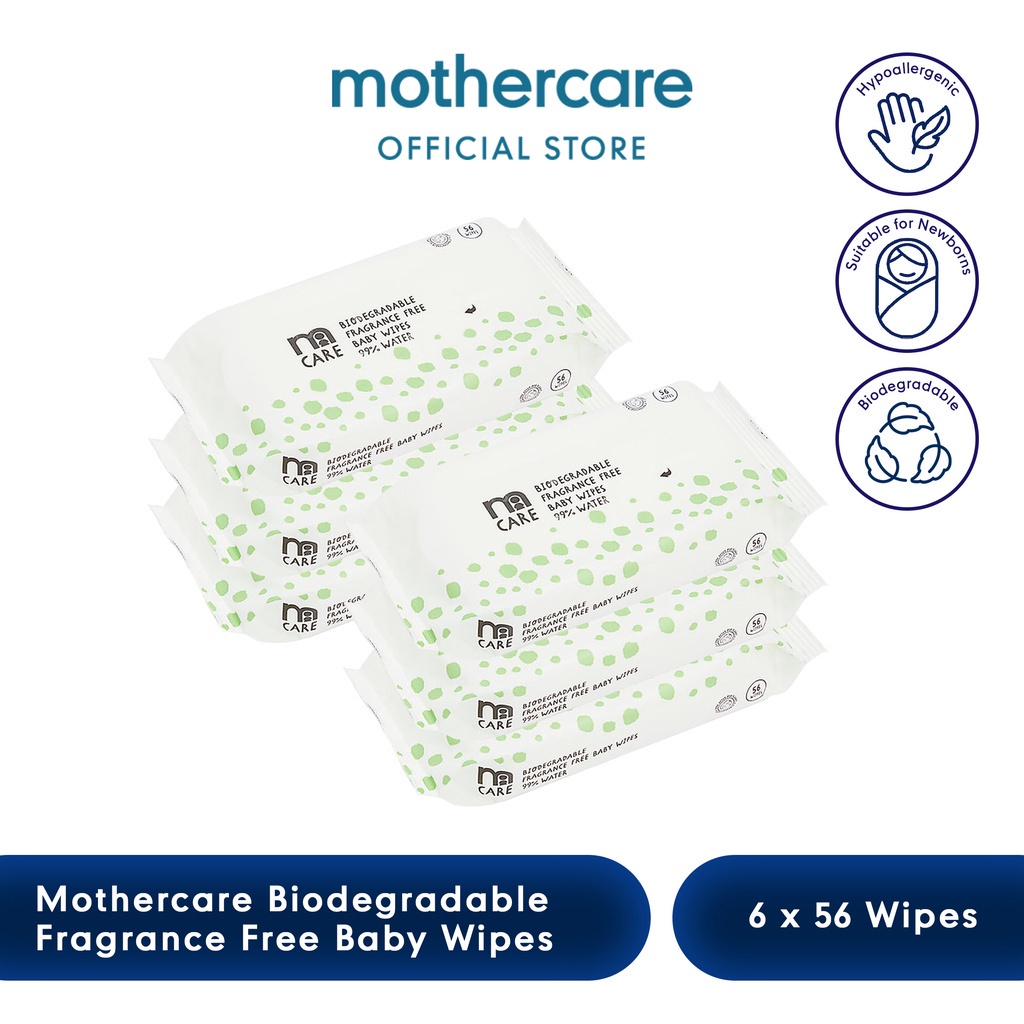 Jual Bundle Mothercare Fragrance Free Water Wipes - Set Tisu Basah ...