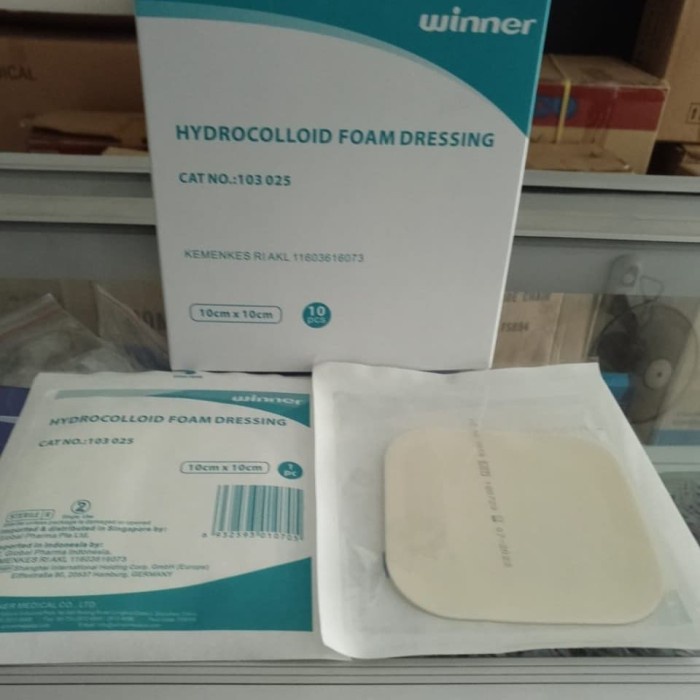 Jual Ready Plester luka decubitus /hydrocolloid foam dressing winner