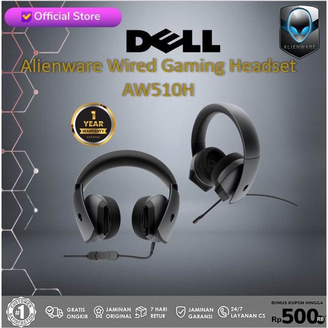 Jual Alienware Wired Gaming Headset - AW510H | Shopee Indonesia