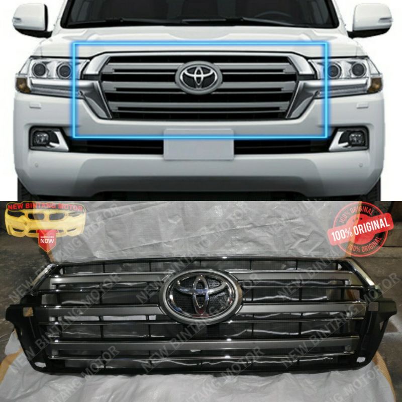 Jual Grill toyota land cruiser 200 2016 2020 original | Shopee Indonesia