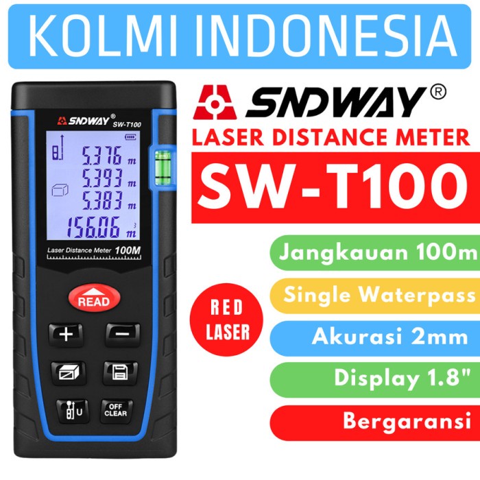 Jual Sndway Meteran Laser Digital Distance Meter Sw T Shopee