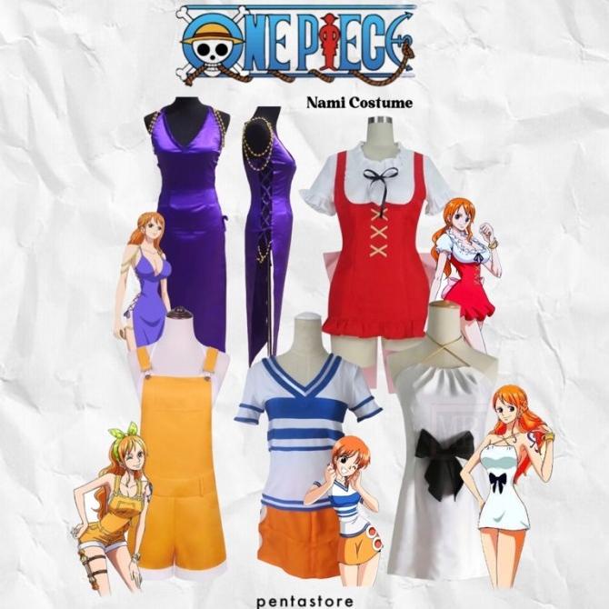 Jual Nami One Piece Costume Cosplay Kostum Anime Ti Shopee Indonesia 0432