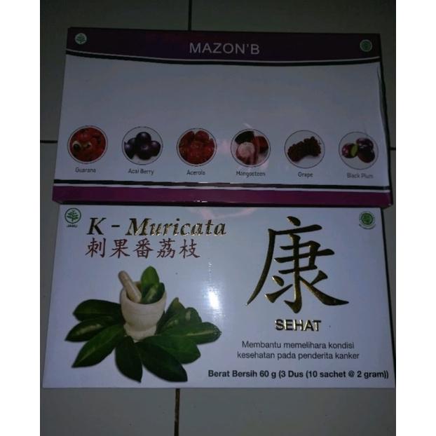 Jual New Paket HERBAL MAZON B + K-Muricata 100% Original | Shopee Indonesia