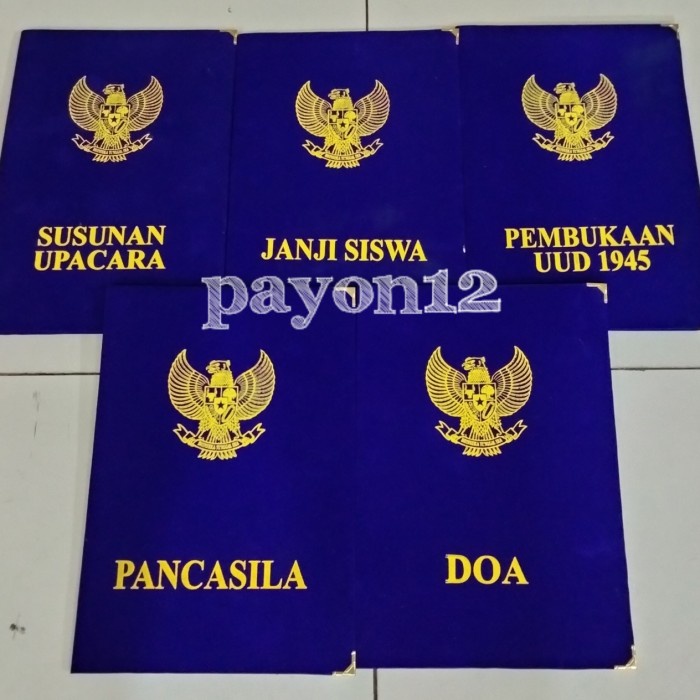 Jual Promo Map Upacara Bendera 1Set Map Bludru Map Teks | Shopee Indonesia