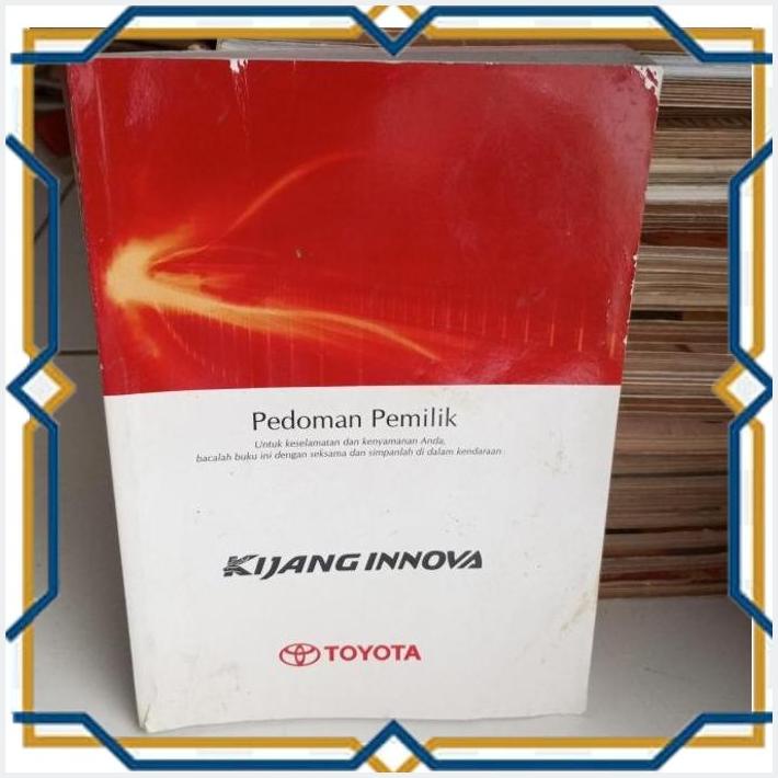 Jual [tbk] paket buku pedoman pemilik manual book toyota kijang innova