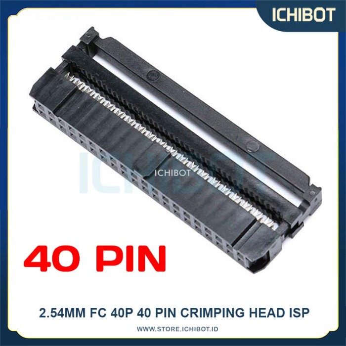 Jual 2.54mm FC 40P 40 Pin Crimping Head ISP Connector JTAG IDC | Shopee ...