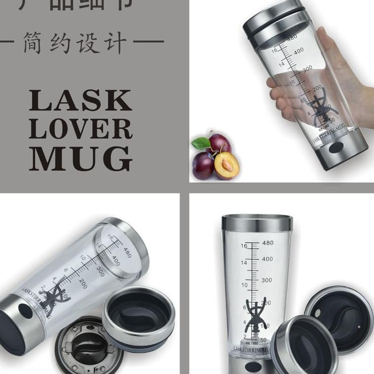 Jual Botol Num Protein Electric Shaker Portable Otomatis 450Ml 1505 ...