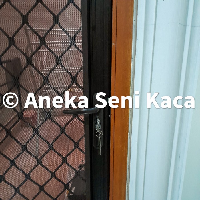 Jual Pintu Expanda Kawat Nyamuk Alumunium Kunci Free Ongkir Shopee