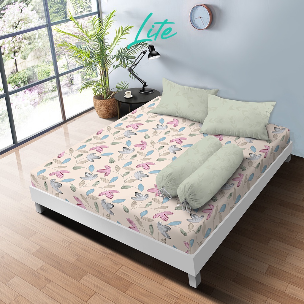 Jual Kintakun LITE Sprei Set 160 x 200 / 180 x 200 Alora Flower