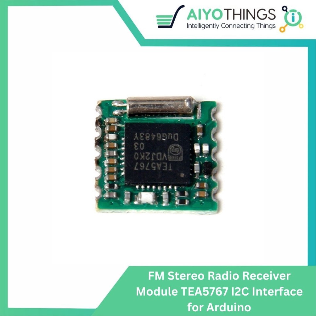 Jual FM Stereo Radio Receiver Module TEA5767 I2C Interface for Arduino ...