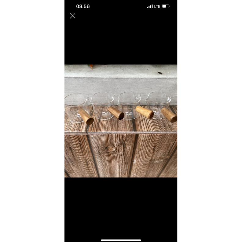 Jual Terbaik ESPRESSO SHOT GLASS WOODEN HANDLE Gelas Takar Kopi Coffee Shopee Indonesia