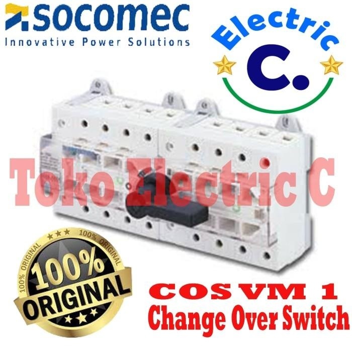 Jual COS SOCOMEC VM1 4P 100A / OHM SAKLAR / CHANGE OVER SWITCH 4X100 ...