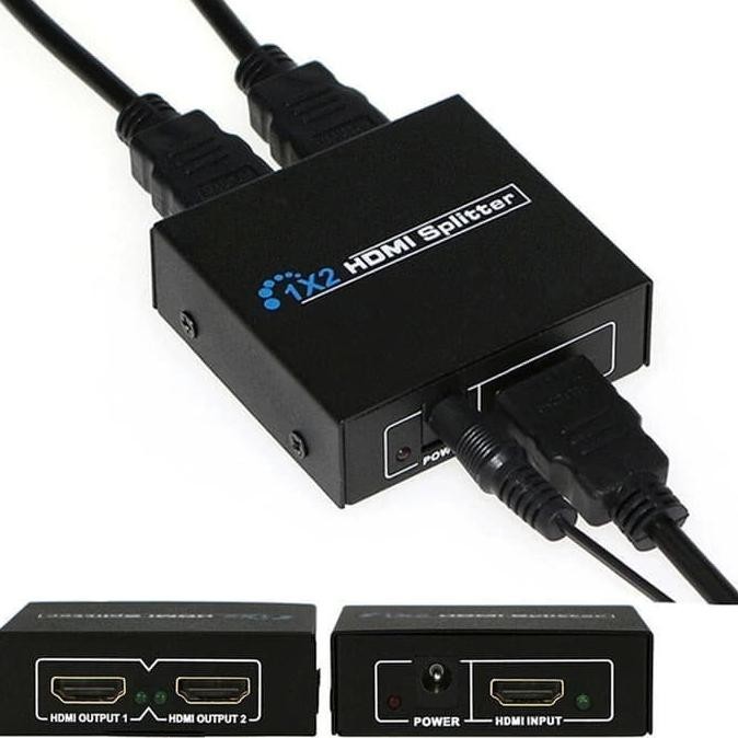 Jual HDMI SPLITTER / SPLITER 2 PORT (1 INPUT 2 OUTPUT) | Shopee Indonesia
