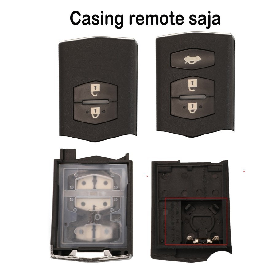thumbnail image 2 of 2-Button Folding Key Shell Replacement For Mazda 3 5 6 CX-5 CX-7 CX-9 RX-8 2 of 13