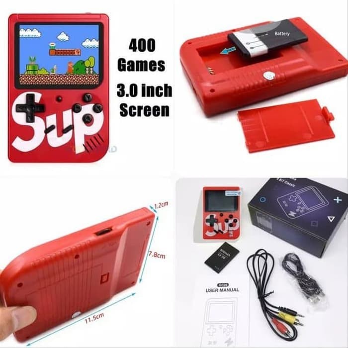 Jual [LIMITED QUALITY] GameBoy Game Boy Mini HOT 2 Player 400in1 Games ...