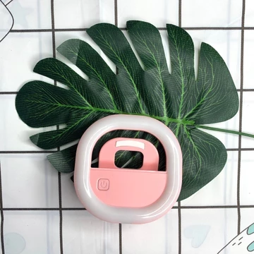 PHG Ring Selfie LED Lampu Selfie Bulat Untuk Kamera HP Mikro USB Ring Bulat